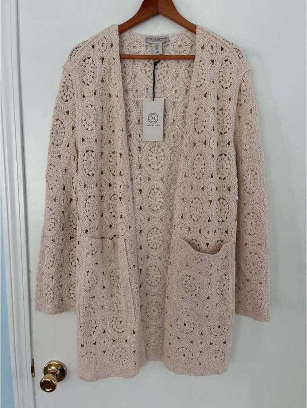NWT Martha Stewart Collection Crochet Long Cardigan – Women’s XS